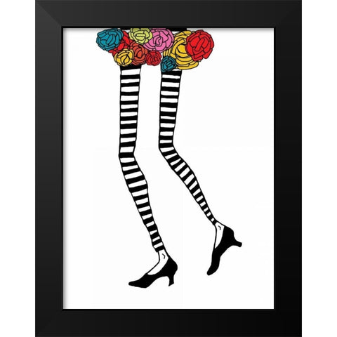 Skinny Legs 1 Black Modern Wood Framed Art Print by Weiss, Jan