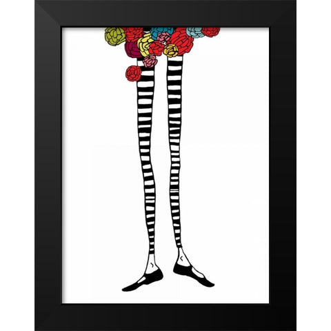 Skinny Legs 2 Black Modern Wood Framed Art Print by Weiss, Jan