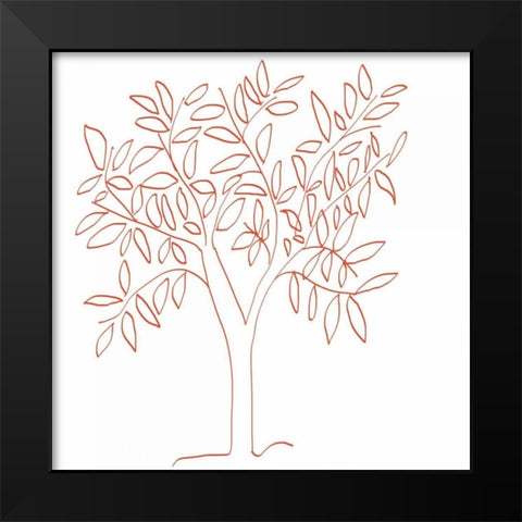 A Tangerine Tree Black Modern Wood Framed Art Print by Weiss, Jan