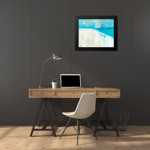 Coastal Blues 1 Black Modern Wood Framed Art Print by Weiss, Jan