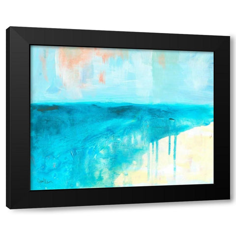 Coastal Blues 2 Black Modern Wood Framed Art Print by Weiss, Jan