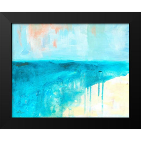 Coastal Blues 2 Black Modern Wood Framed Art Print by Weiss, Jan