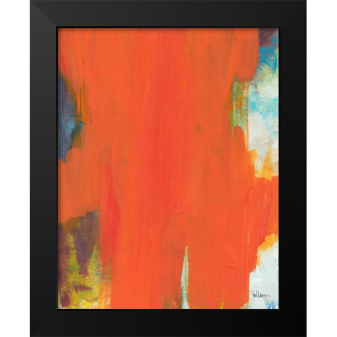 Orange Tide Black Modern Wood Framed Art Print by Weiss, Jan