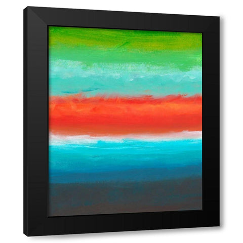 Night Coast Three Black Modern Wood Framed Art Print with Double Matting by Weiss, Jan