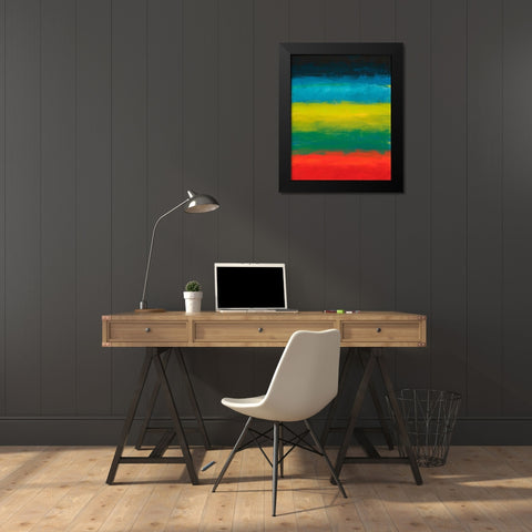 Night Coast Two  Black Modern Wood Framed Art Print by Weiss, Jan
