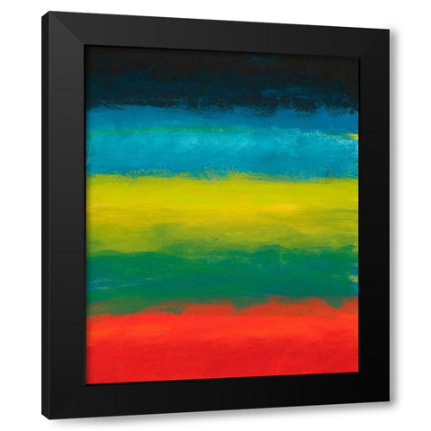 Night Coast Two  Black Modern Wood Framed Art Print by Weiss, Jan