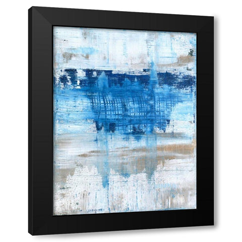 Splash Black Modern Wood Framed Art Print with Double Matting by Weaverling, Julie