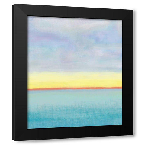 Meadow 2 Black Modern Wood Framed Art Print with Double Matting by Weiss, Jan