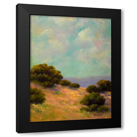 Spring Hill Black Modern Wood Framed Art Print by Weil, Alice