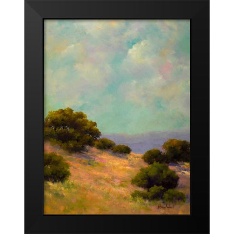 Spring Hill Black Modern Wood Framed Art Print by Weil, Alice