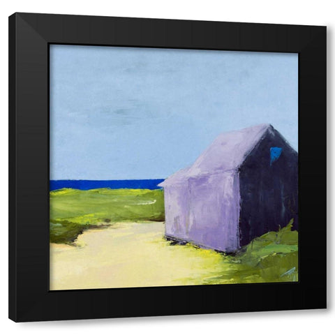 Blue Day Black Modern Wood Framed Art Print with Double Matting by Wakefield, Martha