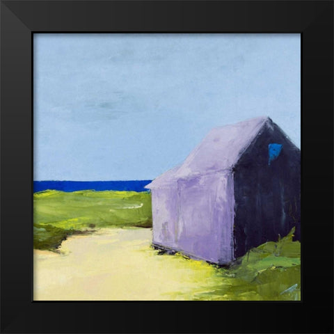 Blue Day Black Modern Wood Framed Art Print by Wakefield, Martha