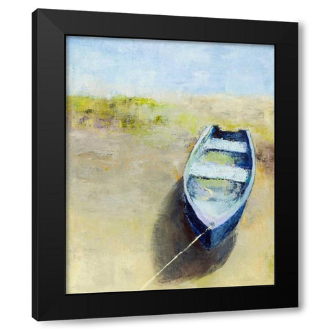 Low Tide Black Modern Wood Framed Art Print by Wakefield, Martha