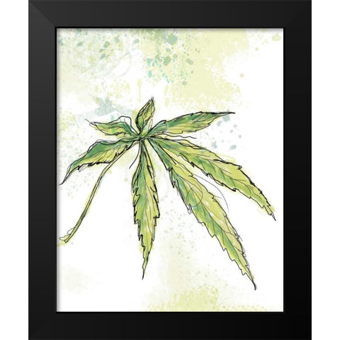 Blue Dream Black Modern Wood Framed Art Print by Weiss, Jan