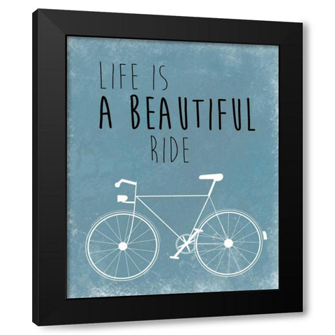 A Beautiful Ride Black Modern Wood Framed Art Print with Double Matting by Weiss, Jan