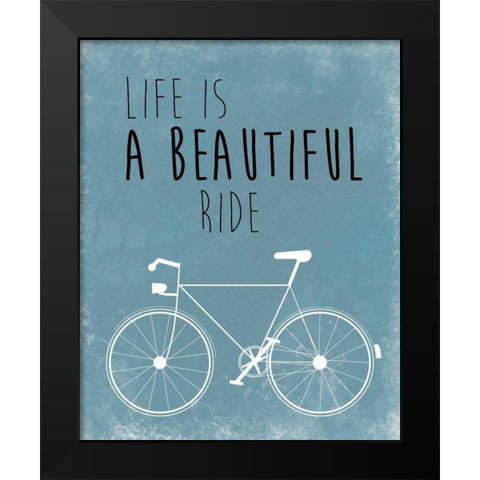 A Beautiful Ride Black Modern Wood Framed Art Print by Weiss, Jan