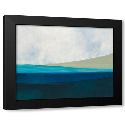 Layered Earth 1 Black Modern Wood Framed Art Print by Weiss, Jan