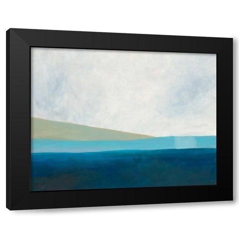 Layered Earth 3 Black Modern Wood Framed Art Print by Weiss, Jan