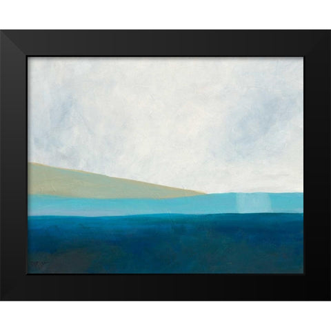 Layered Earth 3 Black Modern Wood Framed Art Print by Weiss, Jan