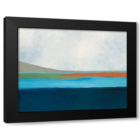 Layered Earth 4 Black Modern Wood Framed Art Print with Double Matting by Weiss, Jan
