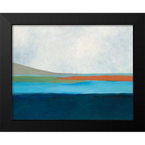 Layered Earth 4 Black Modern Wood Framed Art Print by Weiss, Jan
