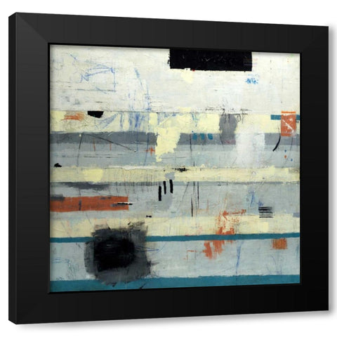 Find Your Serenity Black Modern Wood Framed Art Print by Weaverling, Julie