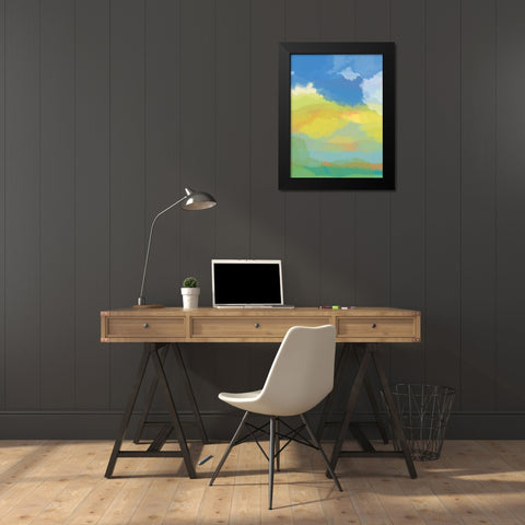Break in the Weather Black Modern Wood Framed Art Print by Weiss, Jan