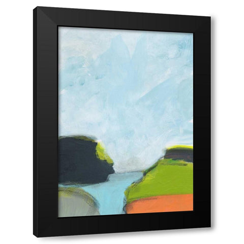 Landscape No. 87 Black Modern Wood Framed Art Print by Weiss, Jan