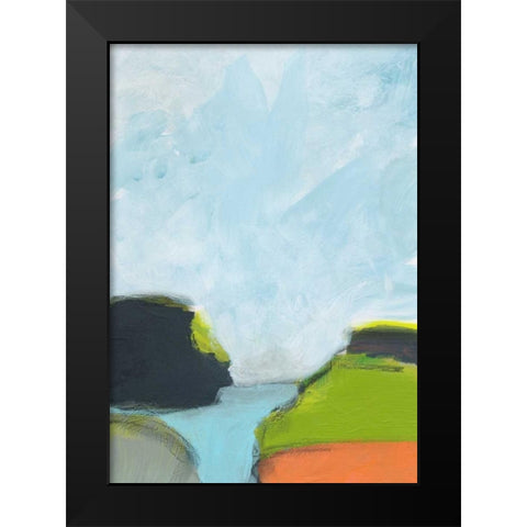 Landscape No. 87 Black Modern Wood Framed Art Print by Weiss, Jan