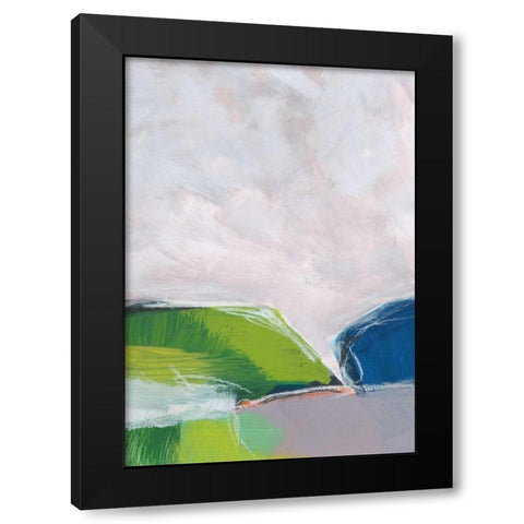 Landscape No. 94 Black Modern Wood Framed Art Print by Weiss, Jan