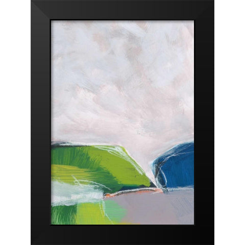 Landscape No. 94 Black Modern Wood Framed Art Print by Weiss, Jan