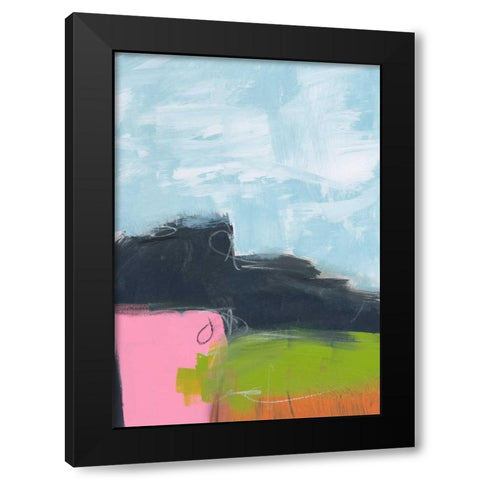 Landscape No. 97 Black Modern Wood Framed Art Print with Double Matting by Weiss, Jan