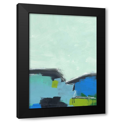 Landscape No. 98 Black Modern Wood Framed Art Print with Double Matting by Weiss, Jan