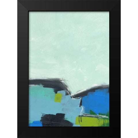 Landscape No. 98 Black Modern Wood Framed Art Print by Weiss, Jan