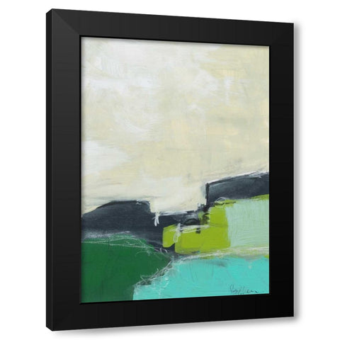 Landscape No. 99 Black Modern Wood Framed Art Print by Weiss, Jan