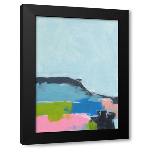 Landscape No. 100 Black Modern Wood Framed Art Print by Weiss, Jan