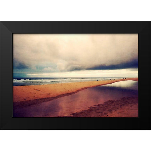 Seascape Black Modern Wood Framed Art Print by Wuestenhagen, Dirk