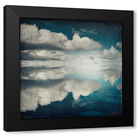 Spaces II - Sea of Clouds Black Modern Wood Framed Art Print by Wuestenhagen, Dirk