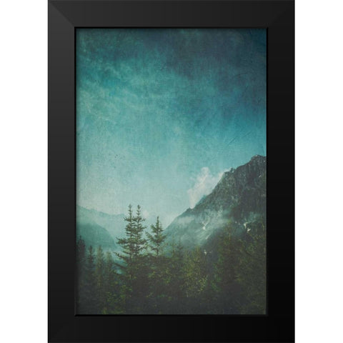 Valley View Black Modern Wood Framed Art Print by Wuestenhagen, Dirk
