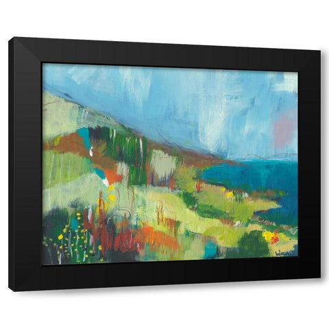 Pacific Coast Black Modern Wood Framed Art Print by Weiss, Jan