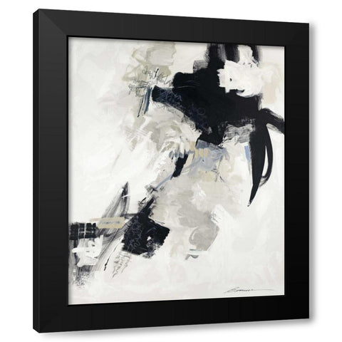 Puffs and Gusts Black Modern Wood Framed Art Print with Double Matting by Wild, Beau