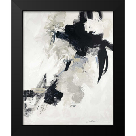 Puffs and Gusts Black Modern Wood Framed Art Print by Wild, Beau