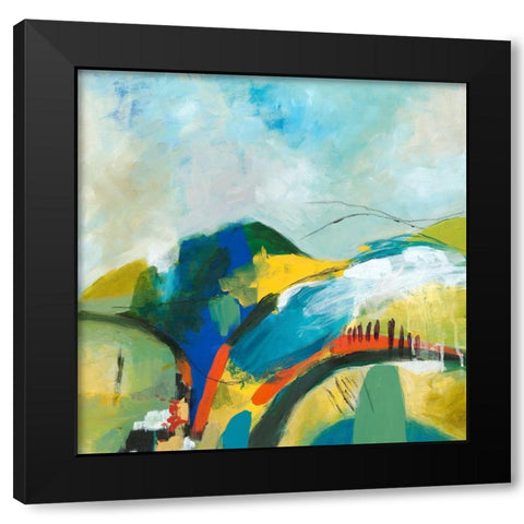 Alpine No. 1 Black Modern Wood Framed Art Print with Double Matting by Weiss, Jan