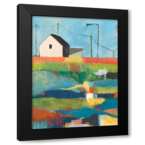 Western Edge Black Modern Wood Framed Art Print by Weiss, Jan