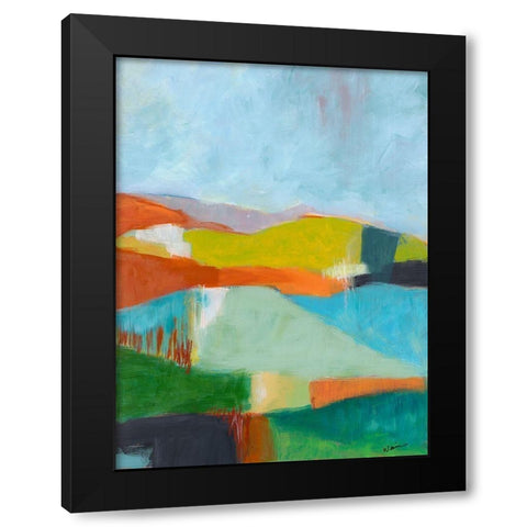 North Bay Hills Black Modern Wood Framed Art Print by Weiss, Jan