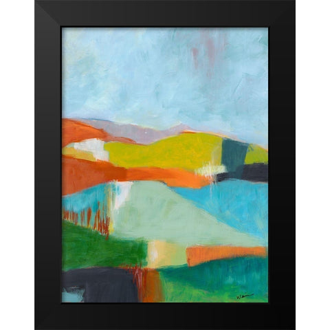 North Bay Hills Black Modern Wood Framed Art Print by Weiss, Jan