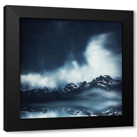 Everlasting Black Modern Wood Framed Art Print with Double Matting by Wuestenhagen, Dirk