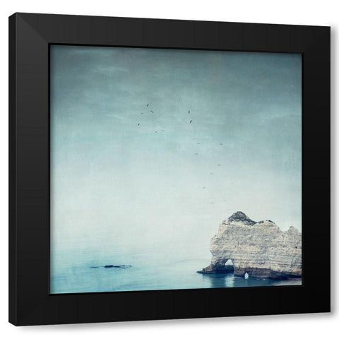 Falaise dÃ¢â‚¬â„¢Amont Black Modern Wood Framed Art Print by Wuestenhagen, Dirk