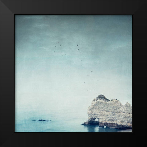 Falaise dÃ¢â‚¬â„¢Amont Black Modern Wood Framed Art Print by Wuestenhagen, Dirk