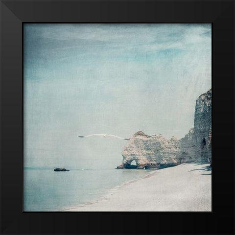 Gliding Black Modern Wood Framed Art Print by Wuestenhagen, Dirk